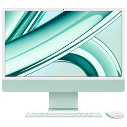 Sistem desktop all-in-one Apple iMac, Apple M3 8-core CPU, 23.8" 4.5K Retina, 8GB RAM, 256GB SSD, M3 10-core GPU, mac OS Sonoma