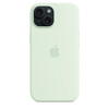 Husa telefon APPLE iPhone 15 Silicone Case cu MagSafe - Verde deschis