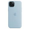 Husa telefon Apple iPhone 15 Plus Silicone Case cu MagSafe, Albastru