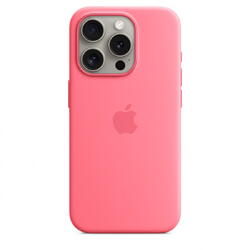 Husa telefon Apple iPhone 15 Pro Silicone Case cu MagSafe, Roz