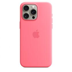 Husa telefon Apple iPhone 15 Pro Max Silicone Case cu MagSafe, Roz