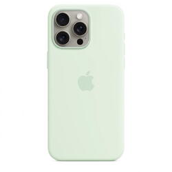 Husa telefon APPLE iPhone 15 Pro Max Silicone Case cu MagSafe, Verde deschis