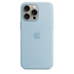 Husa telefon Apple iPhone 15 Pro Max Silicone Case cu MagSafe, Albastru