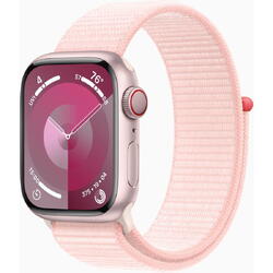 Apple Watch S9 Cell/45mm/Pink/Sport Band/Roz roz deschis