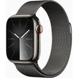 Smartwatch Apple Watch 9 GPS + Cellular, 41mm Graphite Stainless Steel Case, Graphite Milanese Loop