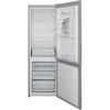 Combina frigorifica Heinner HC-V2701SWDE++, 268 l, Less Frost, Clasa E, Dozator apa, Control mecanic, Iluminat LED, H 170 cm, Argintiu