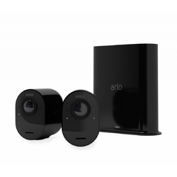 Arlo Ultra 2 Outdoor Security Camera 2 Camera Kit - (Base station included) - Black