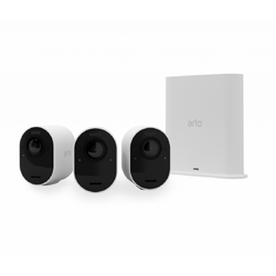 Arlo Ultra 2 Outdoor Security Camera 3 Camera Kit - (Base station included) - White