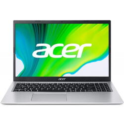 Laptop Acer Aspire 3 A315-35, Intel Celeron N4500, 15.6 inch FHD, 4GB RAM, 128GB SSD, Windows 11 Home S, Argintiu