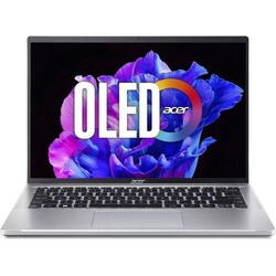 Laptop Acer Swift Go 14 SFG14-72, Intel Core Ultra 5 125H, 14 inch WQXGA+, 16GB RAM, 1TB SSD, Windows 11 Home, Argintiu