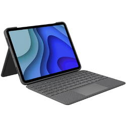 Logitech Folio Touch Backlit keyboard case with trackpad for iPad Air(R) (4th & 5th generation) - Oxford Grey - US