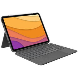 Logitech Combo Touch Detachable keyboard case with trackpad for iPad Air (4th & 5th generation) - Grey - UK