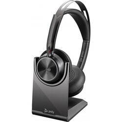 Casca HP Poly Voyager Focus 2 Microsoft Teams Certified cu suport de incarcare Headset 77Y87AA