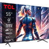 Televizor TCL QLED 55T8B, 139 cm, Smart Google TV, 4K Ultra HD, 100Hz, Clasa E (Model 2024)