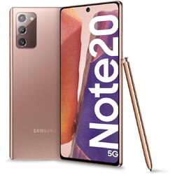 Telefon mobil Samsung Galaxy Note 20, 128GB, 8GB RAM, 5G, Mystic Bronze